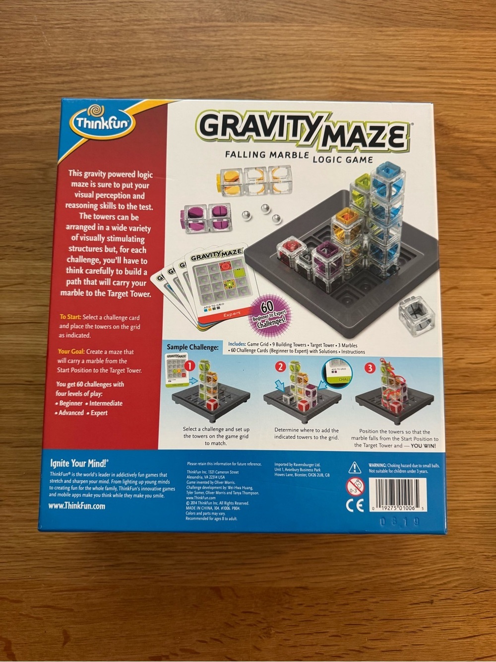 ThinkFun Gravity Maze Falling Marble Logic Game STEM Complete 2015 Toy of Year - Picture 2 of 3